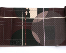画像をギャラリービューアに読み込む, 京袋帯 お仕立て上がり 正絹 全通 かくれんぼネコ(ボルドー)
