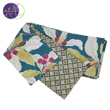 画像をギャラリービューアに読み込む, 《召しませ華》緑地にビワと葉 枇杷B(グリーン) リバーシブル半巾帯