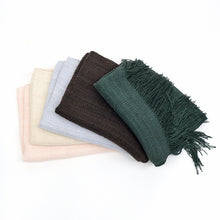 画像をギャラリービューアに読み込む, 奥順 結城紬 大判ショール 真綿 ストール フリンジショール 約65×182cm 絹100% シルク100% 着物・洋服兼用 まわた 大判ショール 奥順『真綿まとうショール 無地〔5色〕』