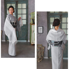 画像をギャラリービューアに読み込む, 奥順 結城紬 ショール 真綿 ストール フリンジショール 約42×175cm 絹100% シルク100% 着物・洋服兼用 まわた『結城紬 一年中ショール〔3色〕』