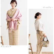 画像をギャラリービューアに読み込む, 奥順 結城紬 真綿 約45×175cm 絹100% 結城紬 育てるショール 無地〔3色〕