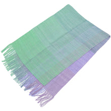 画像をギャラリービューアに読み込む, 奥順 結城紬 真綿 約65×182cm 絹100% 大判 結城紬 真綿まとうショール グラデーション〔3色〕