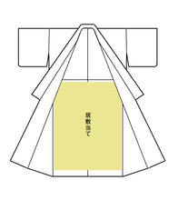 画像をギャラリービューアに読み込む, 【お仕立てオプション】居敷き当てをつける(腰から下全体)ポリエステル素材 白 無地 -紙人形-