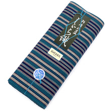 画像をギャラリービューアに読み込む, 阿波しじら織 着物 復刻 大正浪漫レトロ縞 No.H54