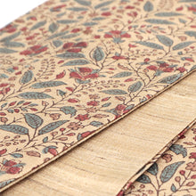 画像をギャラリービューアに読み込む, 半幅帯 正絹 ベージュ《ギャラリー凛》古渡更紗 タッサーシルク 復刻柄 ベージュに花更紗 / 薄茶に絣縞 リバーシブル半巾帯