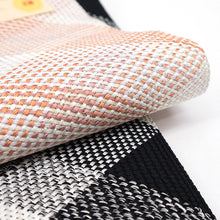 画像をギャラリービューアに読み込む, 半巾帯 長尺 日本製 西陣くみおり シルバー 白黒 アーガイルチェック × ピンク チェック