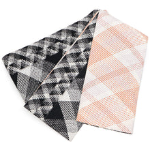 画像をギャラリービューアに読み込む, 半巾帯 長尺 日本製 西陣くみおり シルバー 白黒 アーガイルチェック × ピンク チェック
