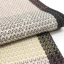 画像をギャラリービューアに読み込む, 半巾帯 長尺 近賀織物 宝来織 胡蝶 カジュアル チェック 格子 ブラウン イエロー