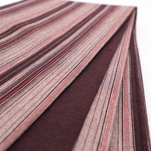 画像をギャラリービューアに読み込む, 半巾帯 越後亀田縞木綿 ランダムストライプ ボーダー ワインレッド × 無地 エンジ