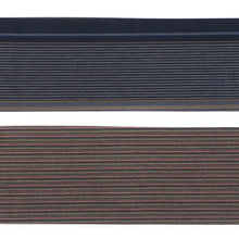 画像をギャラリービューアに読み込む, 半巾帯 越後亀田縞木綿 親子縞 絣縞 ボーダー 紺 ネイビー × やたら縞 ブラック ブラウン