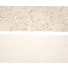 画像をギャラリービューアに読み込む, 半巾帯 《百華MOMOKA 》 花柄 刺繍 2色 コットンレース リーフ(ブラック・ベージュ)