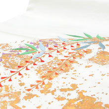 画像をギャラリービューアに読み込む, 名古屋帯 グレー地 霞 藤花 ( 薄グレー )