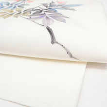 画像をギャラリービューアに読み込む, 名古屋帯 白地 南天の彩り ( オフホワイト )