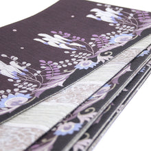 画像をギャラリービューアに読み込む, 《召しませ華》臙脂にカズラ花 Vine flower リバーシブル半巾帯