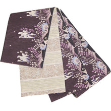 画像をギャラリービューアに読み込む, 《召しませ華》臙脂にカズラ花 Vine flower リバーシブル半巾帯