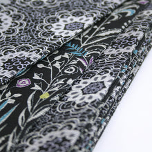 画像をギャラリービューアに読み込む, 《召しませ華》グレーに万華鏡レース柄 プリズムレース(グレー) リバーシブル半巾帯