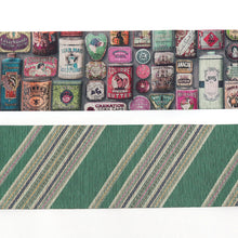 画像をギャラリービューアに読み込む, 《召しませ華》ティン缶 ビンテージ ボトル Vintage リバーシブル半巾帯