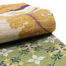 画像をギャラリービューアに読み込む, 《召しませ華》童話の世界 紫 大きなかぶ リバーシブル半巾帯