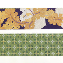 画像をギャラリービューアに読み込む, 《召しませ華》童話の世界 紫 大きなかぶ リバーシブル半巾帯