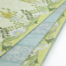 画像をギャラリービューアに読み込む, 《召しませ華》ベージュにカズラ花 Vine flower(イエロー) リバーシブル半巾帯