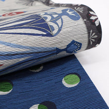 画像をギャラリービューアに読み込む, 《召しませ華》グレーボーダーに香水瓶 パフューム プリンセスリバーシブル半巾帯