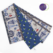 画像をギャラリービューアに読み込む, 《召しませ華》グレーボーダーに香水瓶 パフューム プリンセスリバーシブル半巾帯