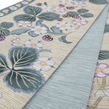 画像をギャラリービューアに読み込む, 《召しませ華》野イチゴ さくらんぼ 苺のパンチュール リバーシブル半巾帯