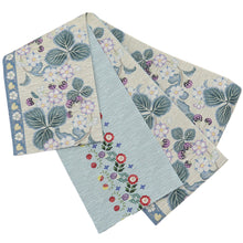 画像をギャラリービューアに読み込む, 《召しませ華》野イチゴ さくらんぼ 苺のパンチュール リバーシブル半巾帯