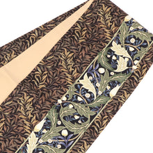 画像をギャラリービューアに読み込む, 京袋帯 《うれしづくし》 お仕立て上がり 全通 ウィリアムモリス 柳に月桂樹 ダマスク シンプリー セバン ウイローボウ モリスリーフ(ブラウン)