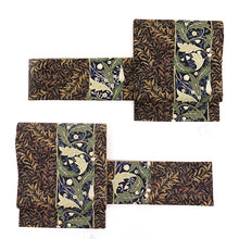 画像をギャラリービューアに読み込む, 京袋帯 《うれしづくし》 お仕立て上がり 全通 ウィリアムモリス 柳に月桂樹 ダマスク シンプリー セバン ウイローボウ モリスリーフ(ブラウン)