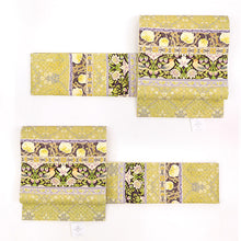 画像をギャラリービューアに読み込む, 京袋帯 《うれしづくし》 お仕立て上がり 全通 ウィリアムモリス ストロベリー・シーフ 苺 いちご泥棒(イエロー)