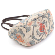 画像をギャラリービューアに読み込む, がま口バッグ 《SOAR SOLe》ソアソウル インポート ジャガード生地 Marple マープル 更紗調 花唐草 ベージュ