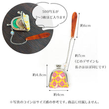 画像をギャラリービューアに読み込む, 根付け飾り こぎん刺し ミニがま口 《 annKogin 》 豆がま口 セラプティ 帯飾り(全5柄)