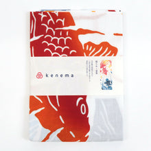 画像をギャラリービューアに読み込む, 注染手ぬぐい【kenema】金魚「揺らめく金魚50084」《kenemaけねま》ホワイト/白地/金魚/夏/手拭い/てぬぐい【メール便OK】【MY】