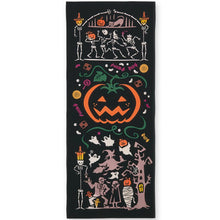 画像をギャラリービューアに読み込む, 手ぬぐい ハロウィン「ハロウィンナイト 50127」《kenema けねま》黒/ブラック/おばけ/フランケンシュタイン/魔女/お菓子/カボチャ/手拭い/てぬぐい