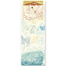 画像をギャラリービューアに読み込む, 手ぬぐい 鳥獣戯画「温泉 50195」《kenema けねま》クリーム地/うさぎ/カエル/手拭い/てぬぐい