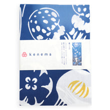 画像をギャラリービューアに読み込む, 注染 手ぬぐい 【kenema】夏の風物詩「夏くらげ 50212」《kenema けねま》紺/ネイビー/クラゲ/海月/海/手拭い/てぬぐい