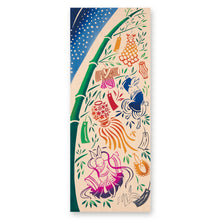 画像をギャラリービューアに読み込む, 手ぬぐい 七夕「七夕の飾りつけ 51691」《kenema けねま》ベージュ地/うさぎ/織姫と彦星/笹飾り/手拭い/てぬぐい