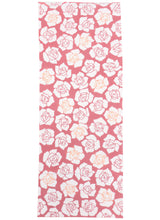 画像をギャラリービューアに読み込む, 手ぬぐい 梨園染め「バラ 1514」《戸田屋商店》約37×98cm ピンク地/薔薇/花/小紋柄/てぬぐい