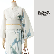 画像をギャラリービューアに読み込む, 《撫松庵》お仕立て上がり 東レセオアルファ浴衣 レディースゆかた 絵羽 着てみてわかる カラー(アイボリー)