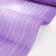 画像をギャラリービューアに読み込む, 【訳あり】浴衣 単品 パープル お仕立て上がり浴衣 レディース浴衣 知多木綿 綿100% 有松鳴海絞 板締め絞り 斜め格子 紫 パープル