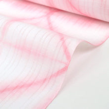 画像をギャラリービューアに読み込む, 【訳あり】浴衣 単品 ピンク お仕立て上がり浴衣 レディース浴衣 知多木綿 綿100% 有松鳴海絞 板締め絞り 斜め格子 折り紙格子 雪花 桃色 薄ピンク
