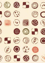 画像をギャラリービューアに読み込む, 手ぬぐい 梨園染め「クッキー 1023」《戸田屋商店》お菓子/おやつ/手拭い/てぬぐい - ふだんきものハイムラヤ