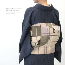 画像をギャラリービューアに読み込む, 【反物販売一時停止中】阿波コットンウール しじら織 着物 極細多色縞 No.w10 - ふだんきものハイムラヤ