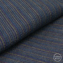 画像をギャラリービューアに読み込む, 【反物販売一時停止中】阿波コットンウール しじら織 着物 極細多色縞 No.w10 - ふだんきものハイムラヤ
