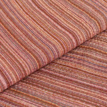 画像をギャラリービューアに読み込む, 阿波コットンウール しじら織 紅花地に多色縞 No.w8 - ふだんきものハイムラヤ オーダー専門店