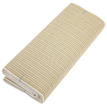 画像をギャラリービューアに読み込む, 阿波コットンウール しじら織 着物 丁子茶色に白亜麻縞 No.w13