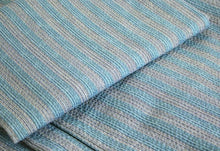 画像をギャラリービューアに読み込む, 阿波しじら織 着物 薄茶と抹茶緑ストライプ No.102 - ふだんきものハイムラヤ オーダー専門店