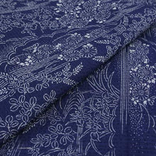 画像をギャラリービューアに読み込む, 阿波しじら織 着物 抜染 四季庭と茶屋辻京友禅 No.510 - ふだんきものハイムラヤ