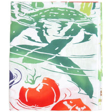 画像をギャラリービューアに読み込む, 手ぬぐい 梨園染め「夏野菜(なつやさい) 288」《戸田屋商店》風景/トマト/スイカ/手拭い/てぬぐい - ふだんきものハイムラヤ